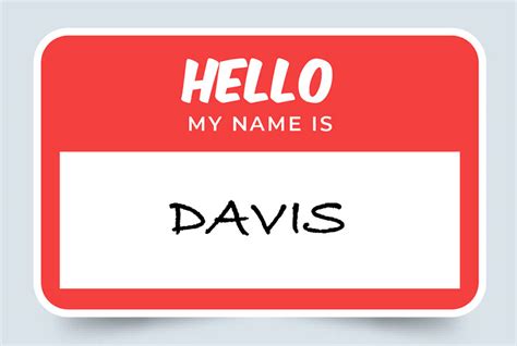 davis name history.